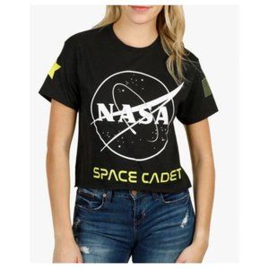 NASA Space Cadet Graphic T-Shirt L (Juniors) NWOT